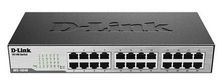 D-LINK  DES-1024D  24 PORT 10/100 DESKTOP SWITCH