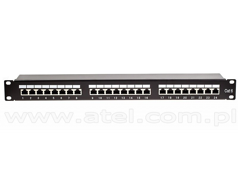 EVI 24 Port CAT 6 UTP Patch Panel 1U