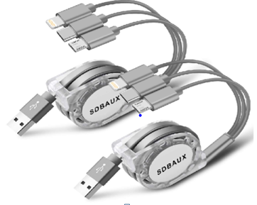 3 in 1 Retractable Charging Cable