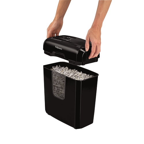 Fellowes Powershred 6C Cross Cut Shredder - Black