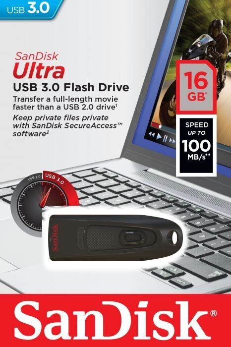 Sandisk Ultra 16GB USB 3.0 Flashdisk