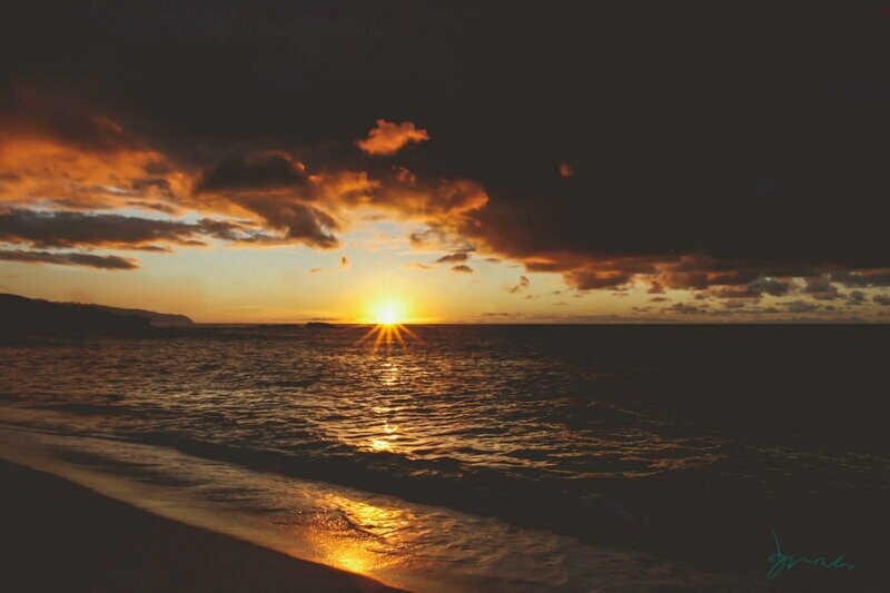 purlieu ~ sunset photography art multi-size wall decor print