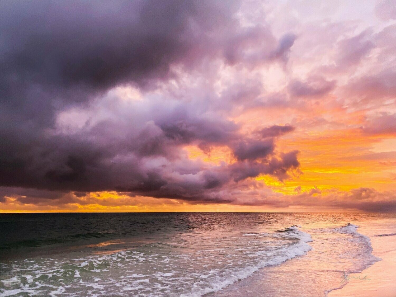 ardent ~ beach sunset photography art multi-size wall decor print