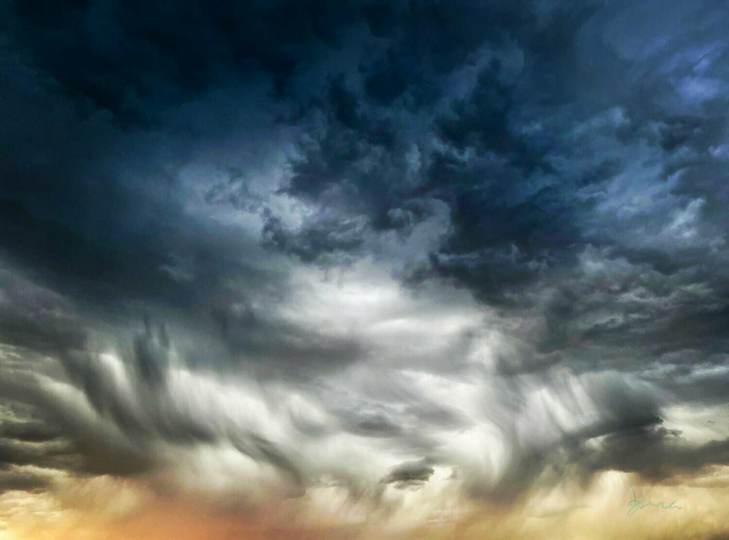 amenable ~ stormy sky photography art multi-size wall decor print