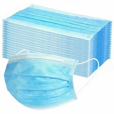 Disposable blue mask