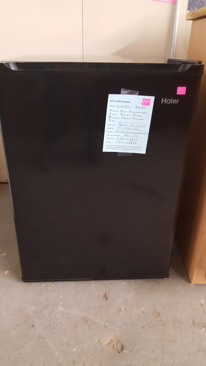 Haier Mini Fridge (p)