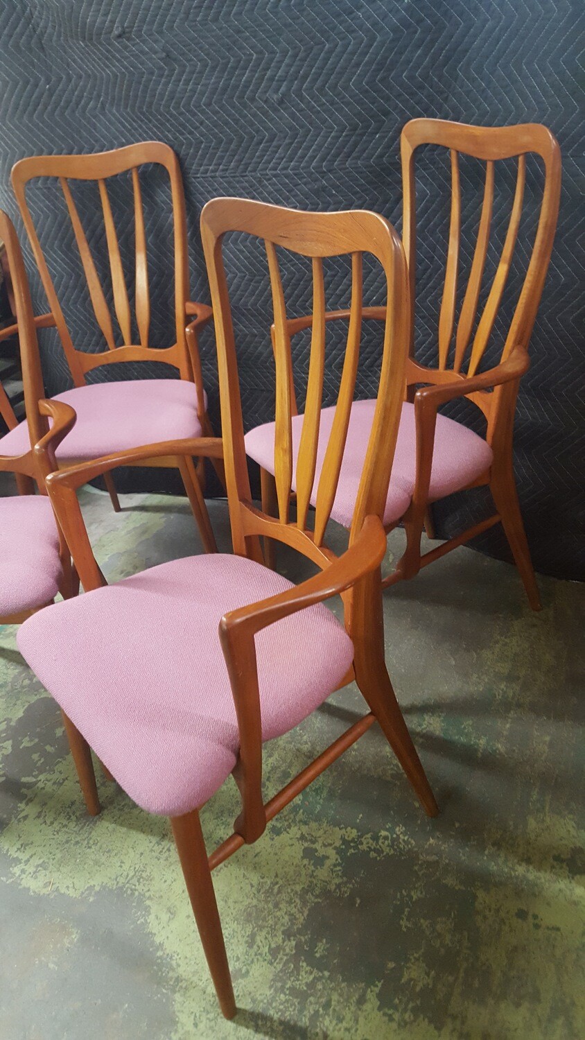 &quot;Ingrid&quot; Teak Dining Chairs made in Denmark (P)