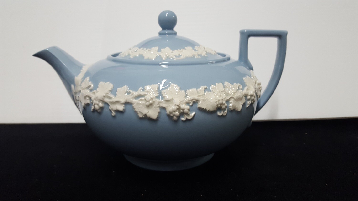 Wedgwood Embossed Queen's Ware Teapot