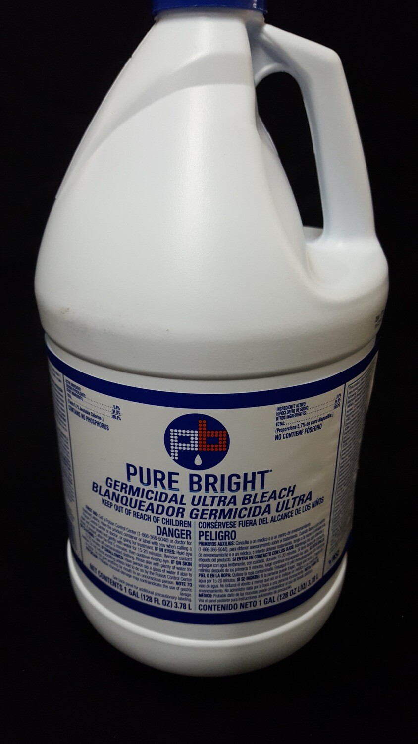 Pure Bright Germicidal Ultra Bleach, 1 gal