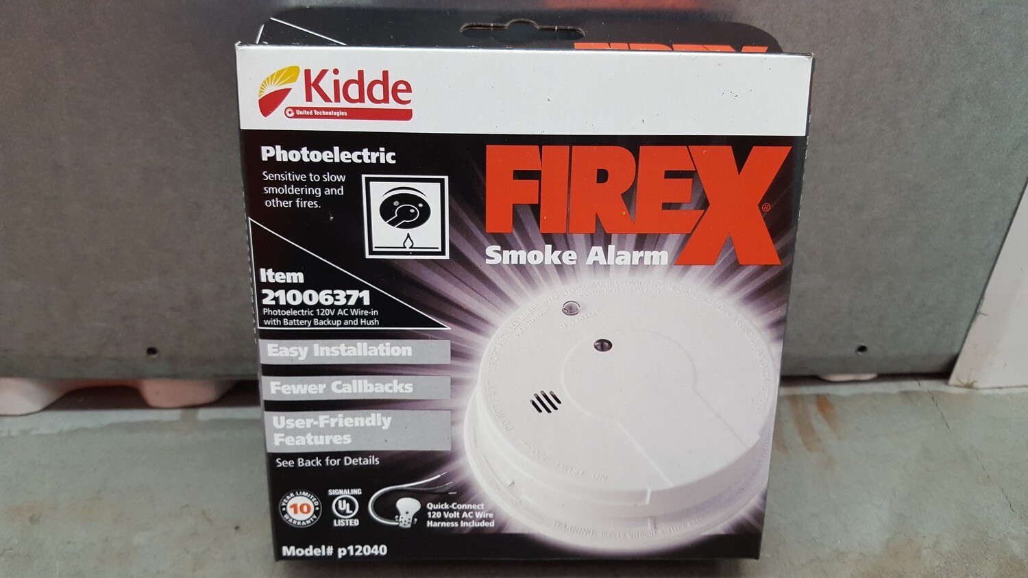Kidde FireX Smoke Alarms, 6pack 2314
