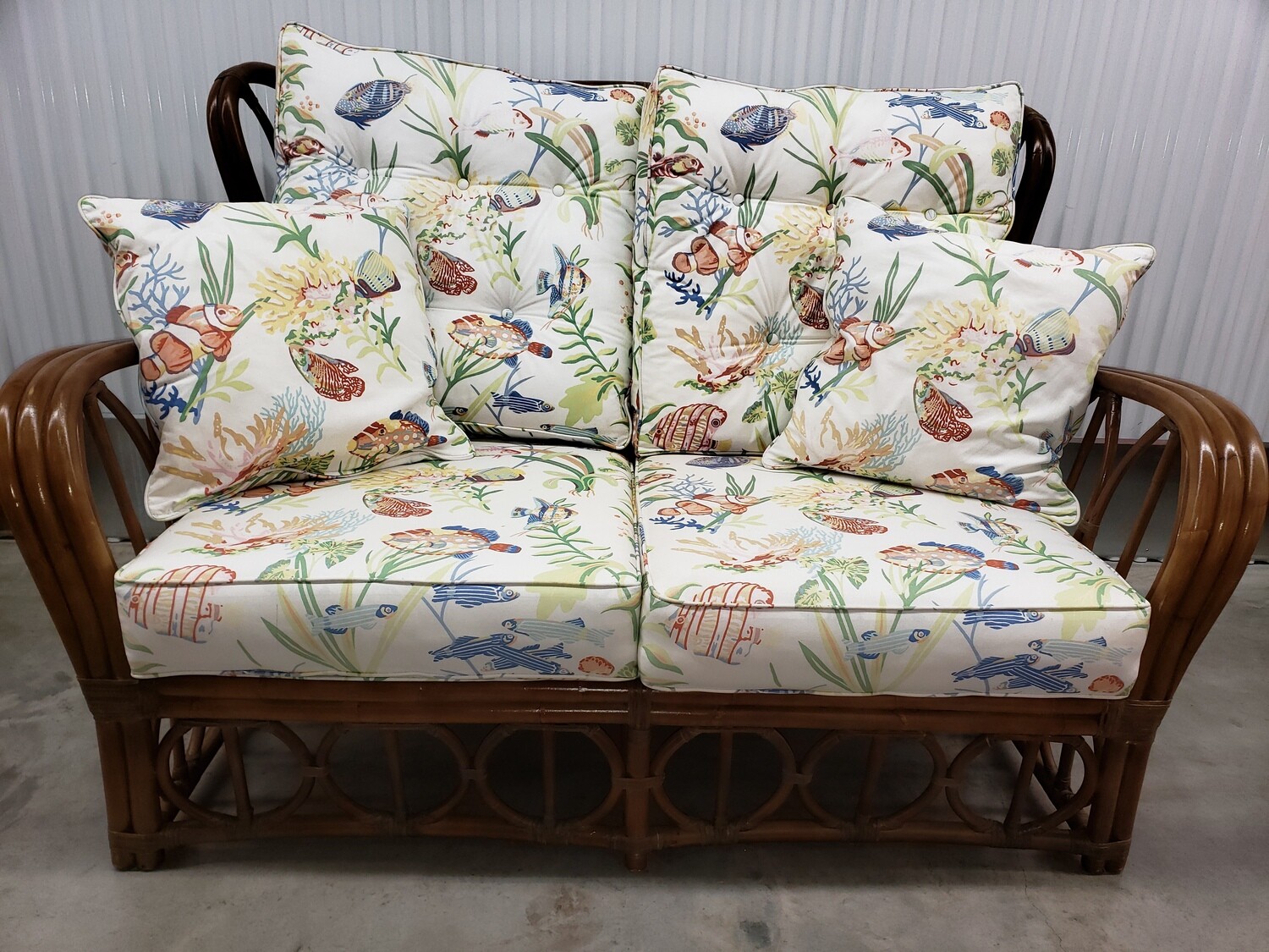 Henry Link Rattan Loveseat 2322