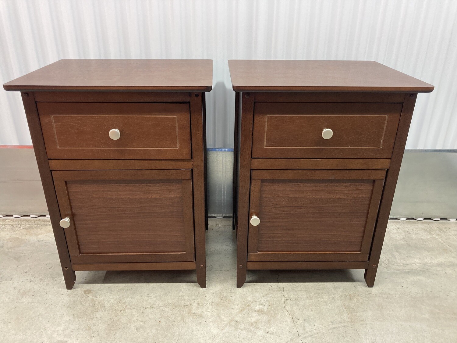 Pair of Bedside Tables with storage #2009