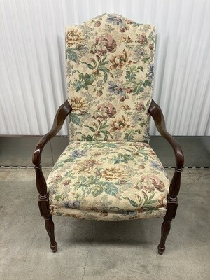 Floral Arm Chair with antique look #2322