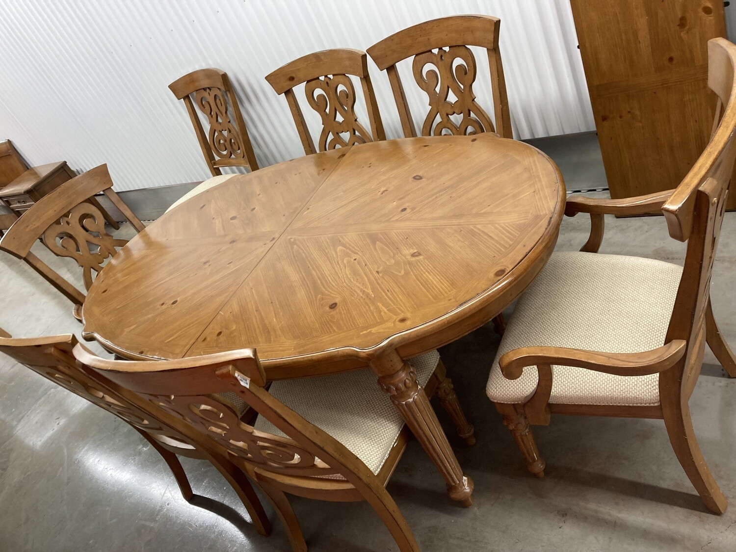 Oval Dining Table with 8 chairs #2322-24