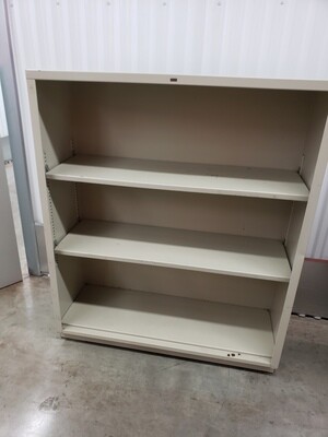Metal Bookcase, beige, 34" #2198