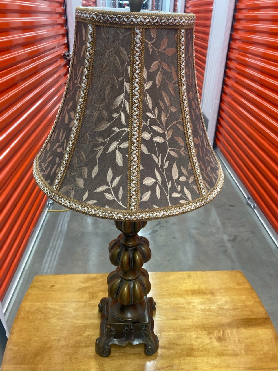 Table Lamp with leaf design shade #2009