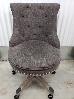 Upholstered Rolling Office Chair, high back #