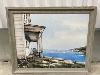 Framed Art: John Rossini, weathered porch #2314