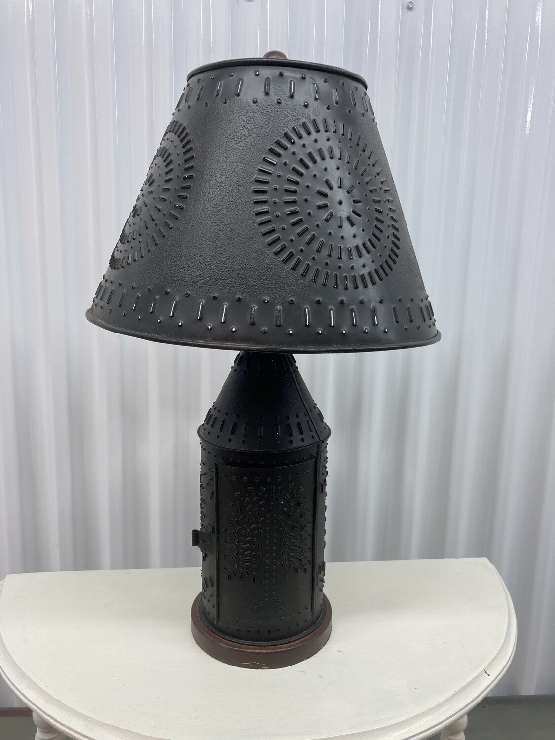 Table Lamp, Punched Metal #2314