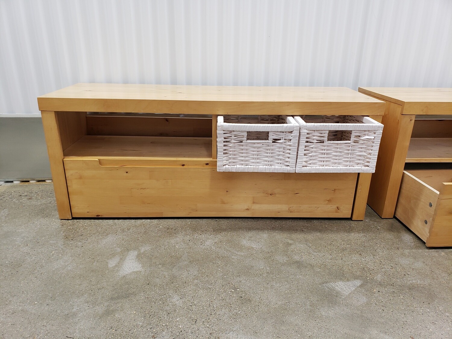 Storage Bench with roll out drawer #2199