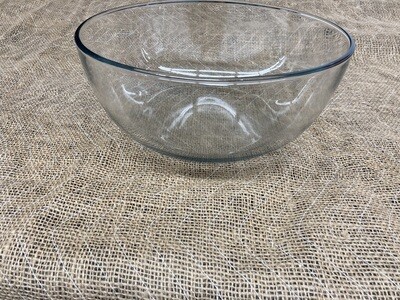 11" Round Clear Glass Bowl #2314
