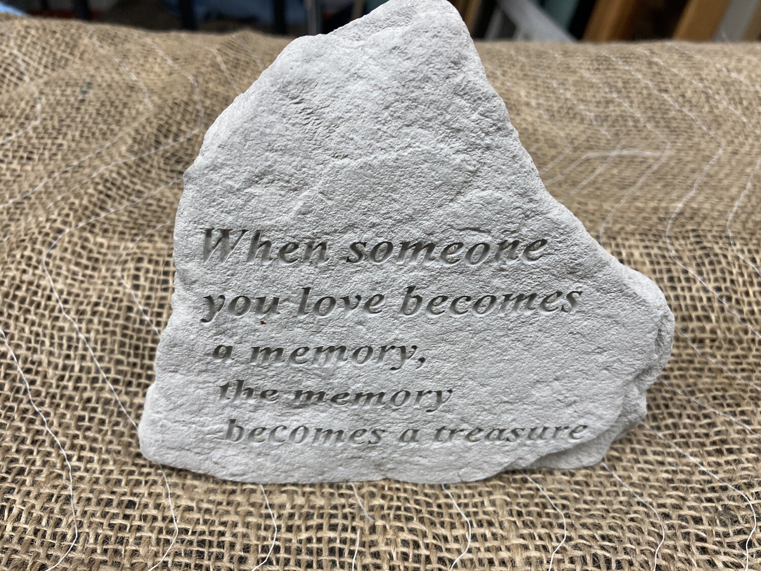 Stone Memory Wall Plaque #2314