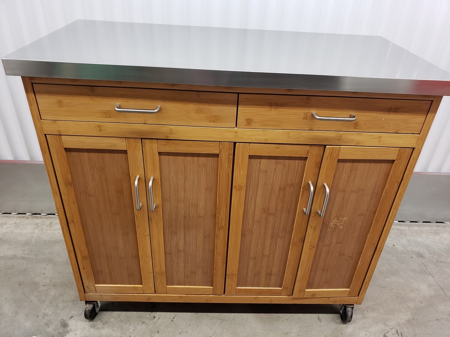 Kitchen Island with Stainless Steel top #2118