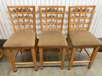 3 Hi-Top Chairs, set #2198