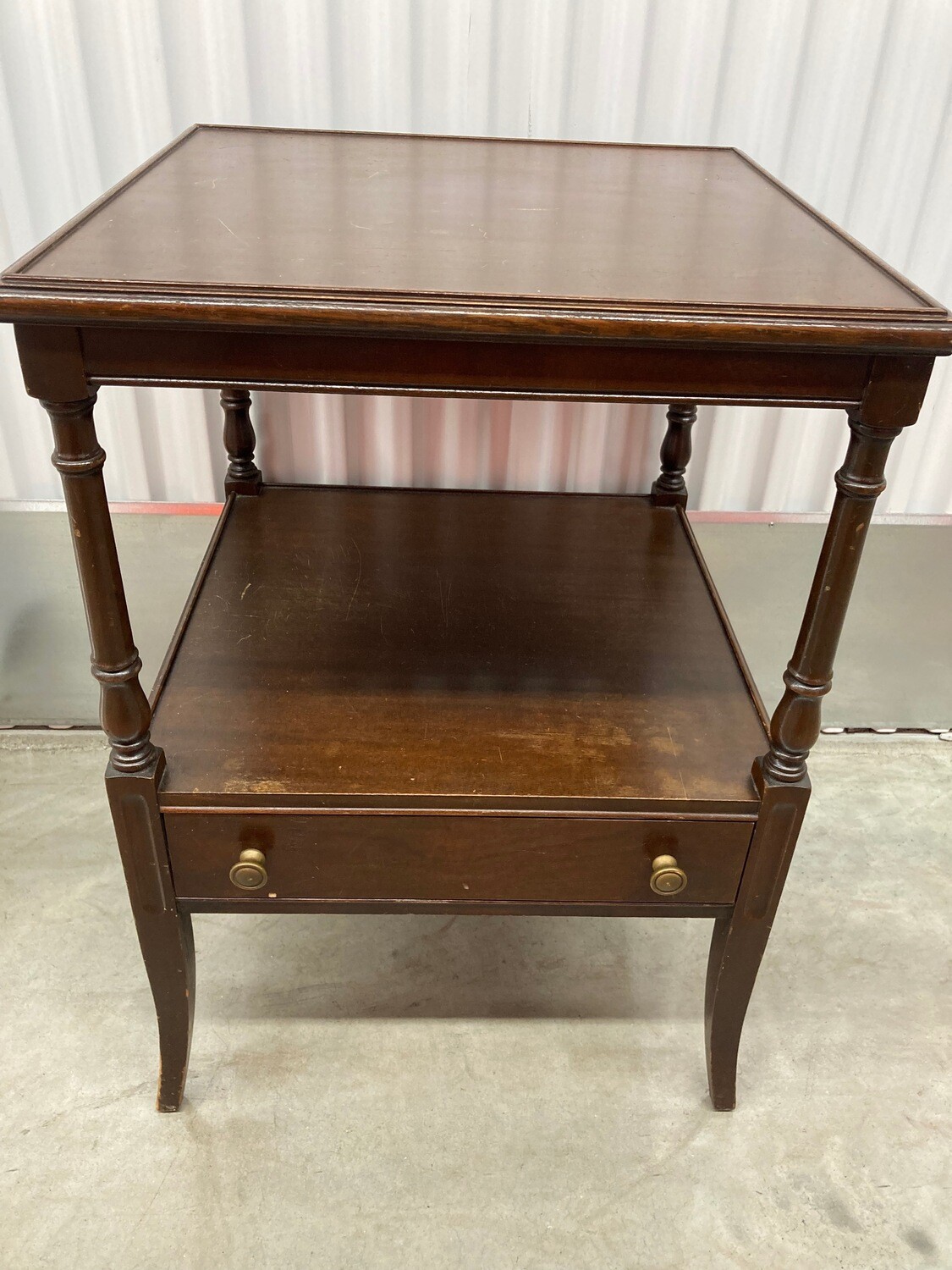 Antique Mahogany Side Table, Brandt 2009