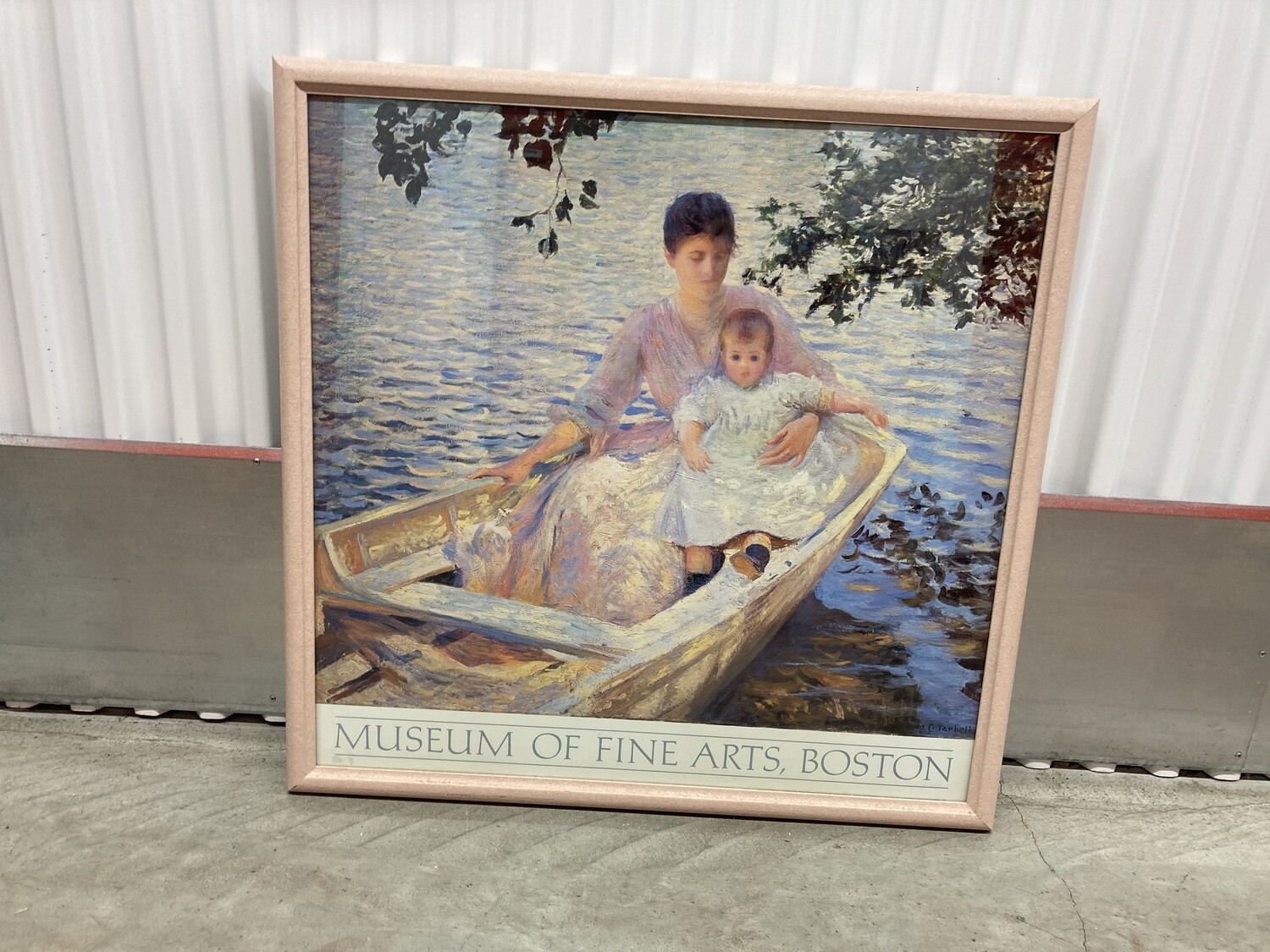 Framed Print: "Mother & Child in a Boat" Tarbell #2314 ** 3 mos. to sell, clearance + 30% off sale