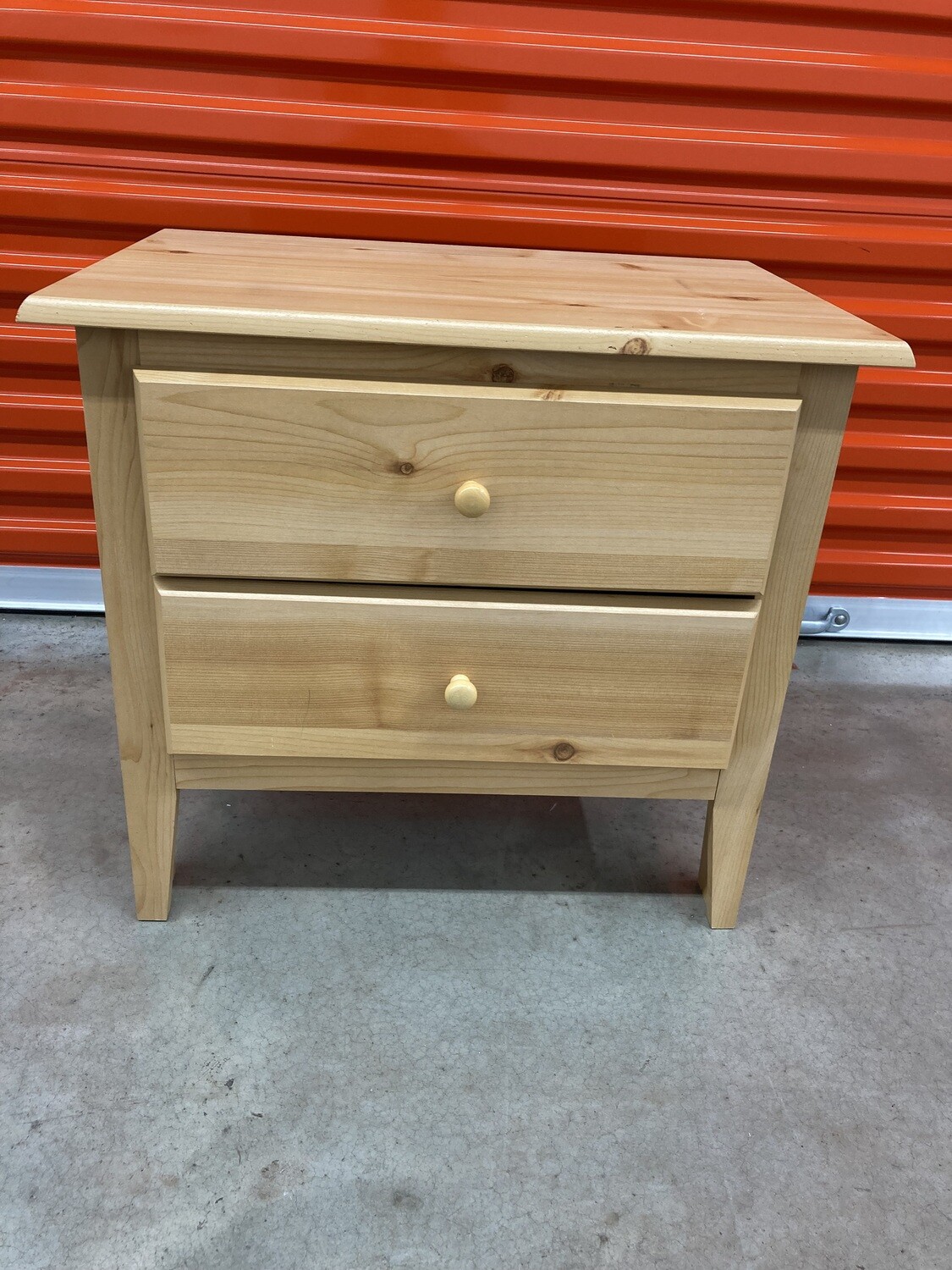 2-drawer Side Table, natural wood grain #2213