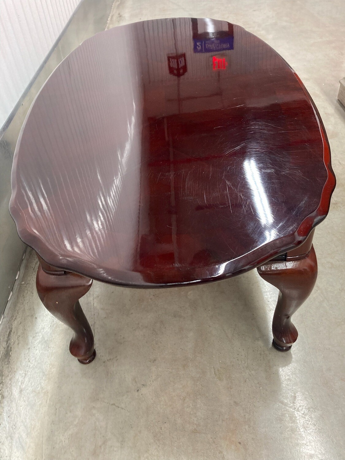 Oval Coffee Table, cherry color #2322 ** moved to family 12/2023