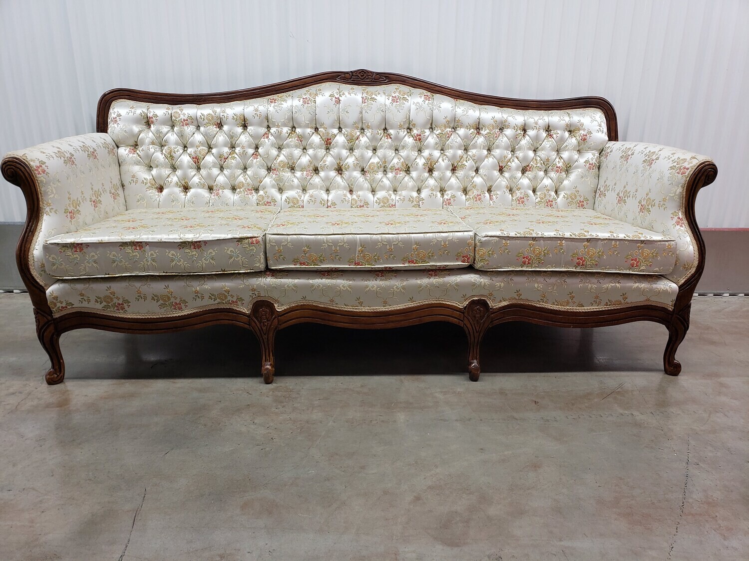 Antique-look Sofa w/ floral design #2118