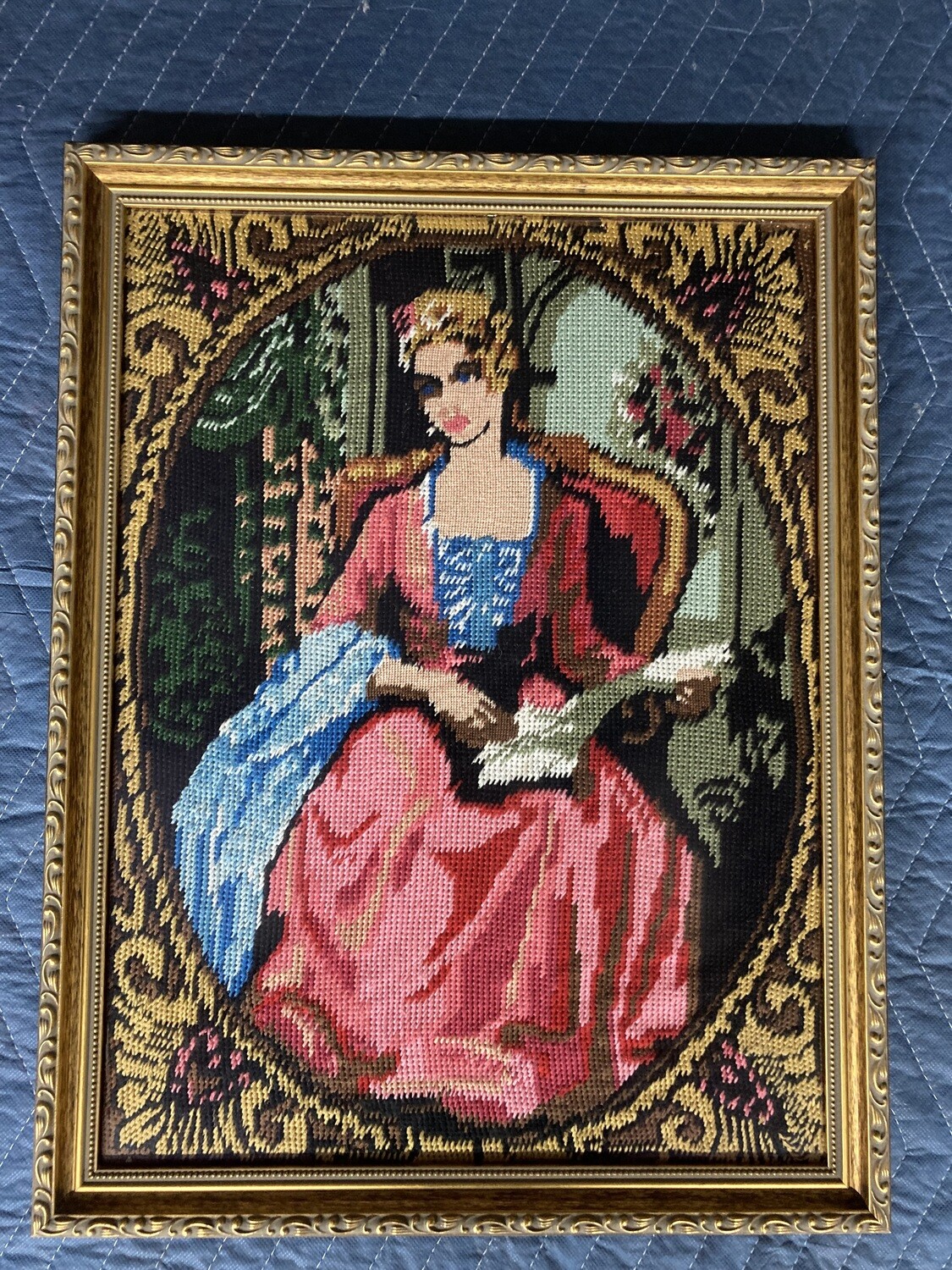 Needlepoint Art, Colonial Lady #2314