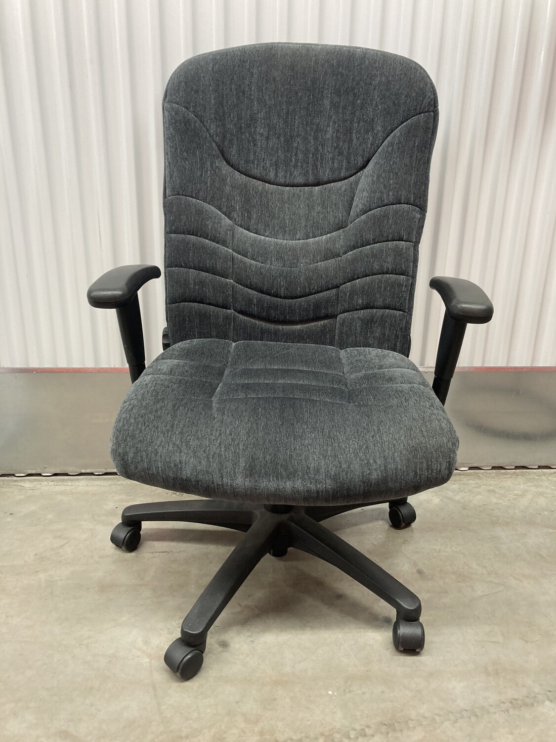 Office Chair, gray fabric #2107