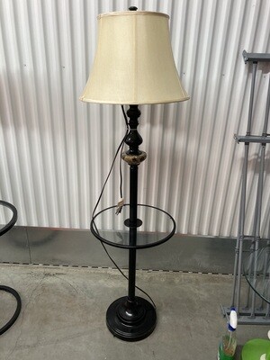 Floor Lamp with table, marble accent #2009