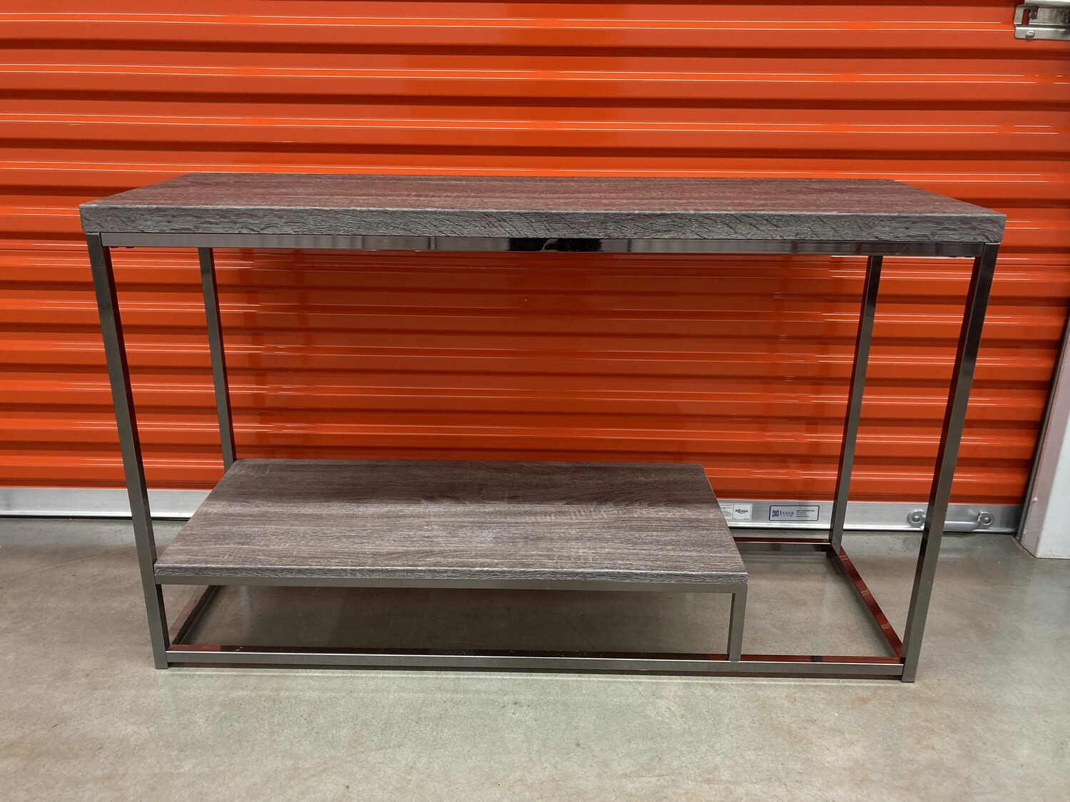 Chrome base Sofa or Entry Table 2118