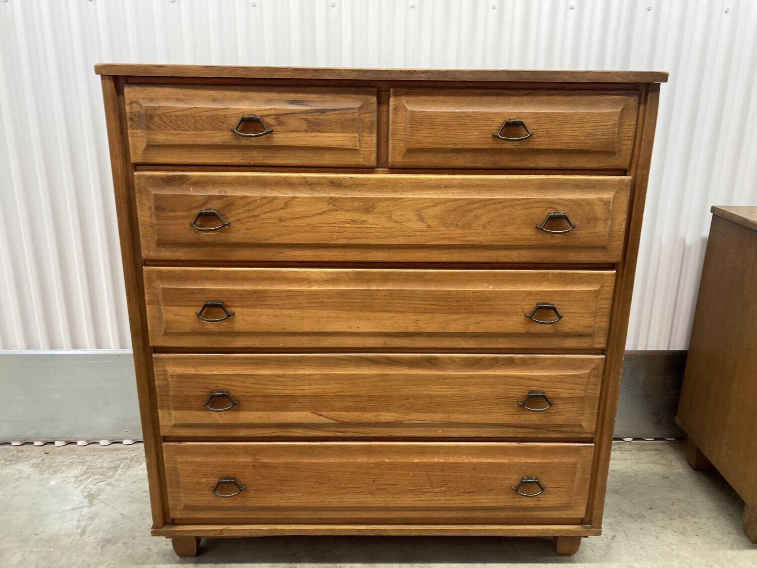 6drawer Dresser, heavy oak 2118