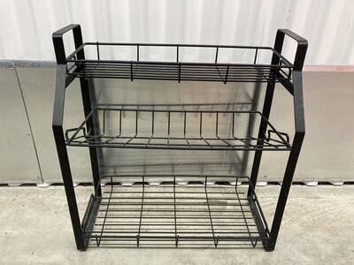 3-tray Black Wire Stand #2314
