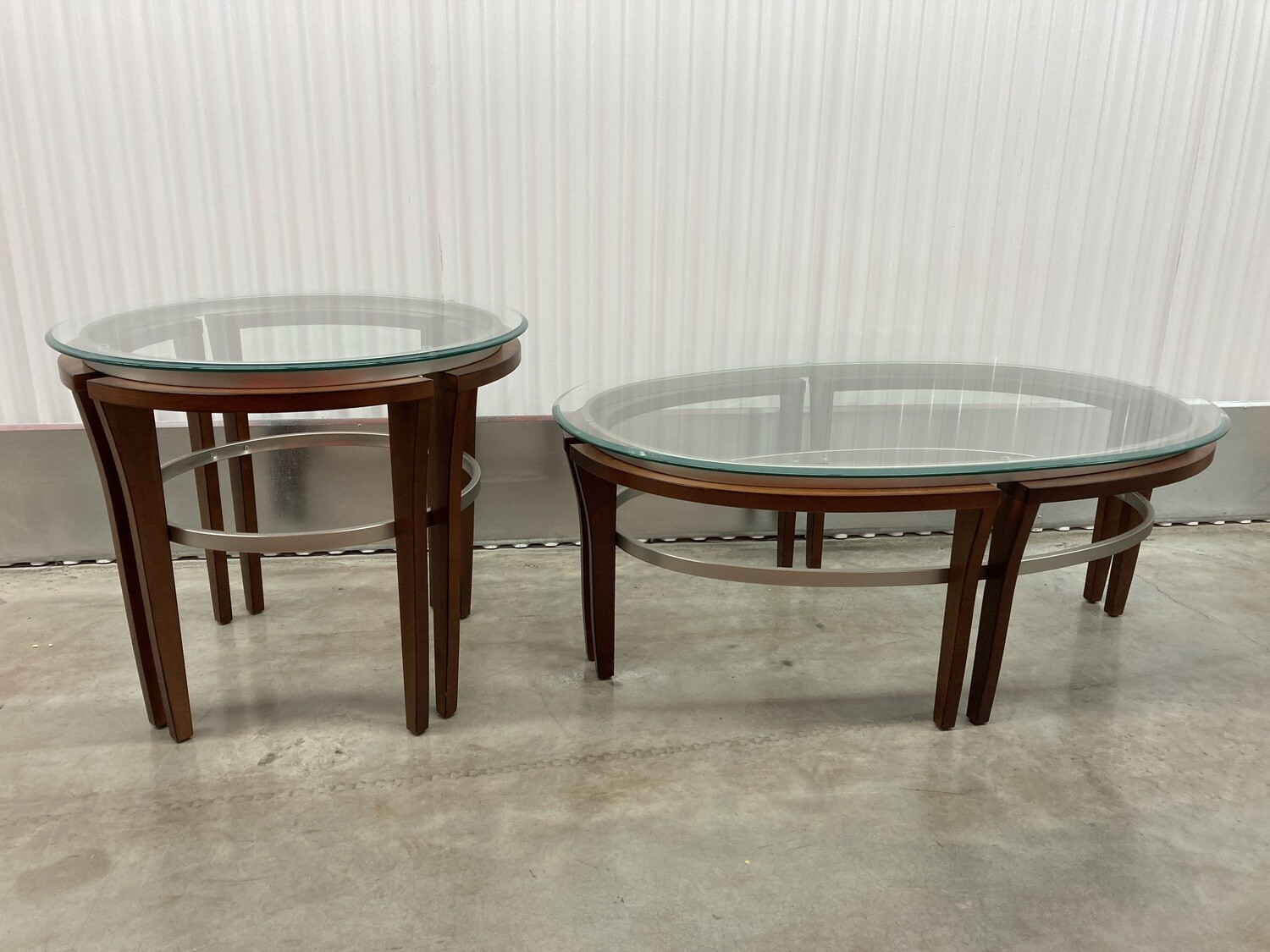 Coffee & End Table set, glass top, like new! #2005