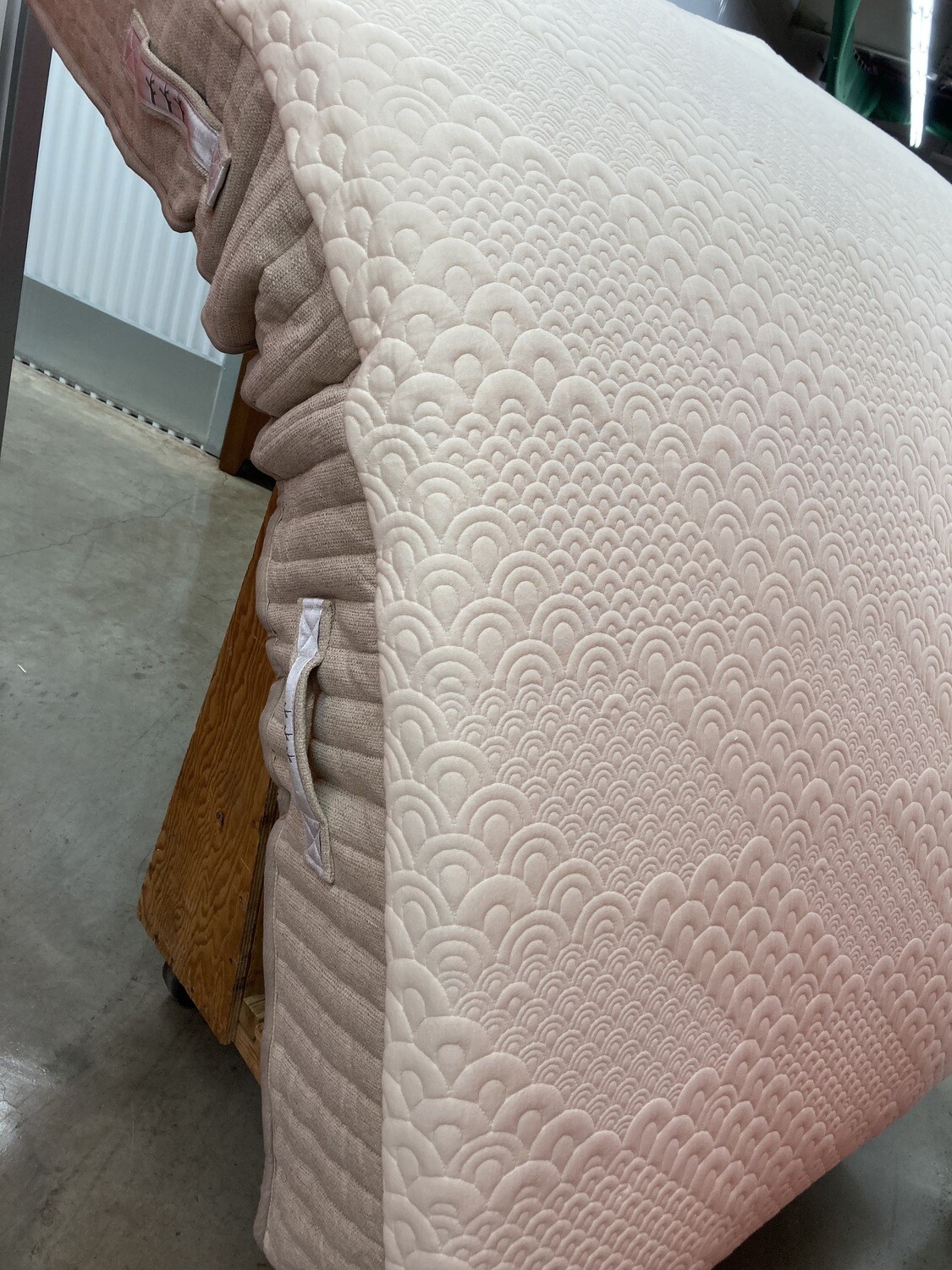 Brentwood Home QUEEN latex hybrid trial mattress, bleach spot #2120