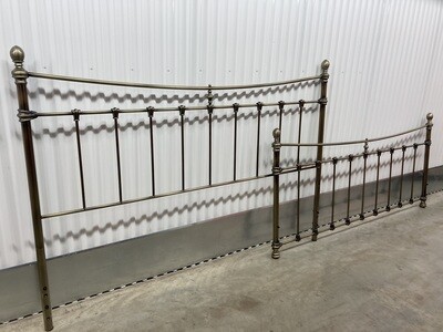 King "Antique Brass" Bed, nice! #2114
