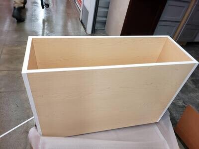 NEW Cabico "Farm Box" White Cabinet 36Wx12.5Hx24D