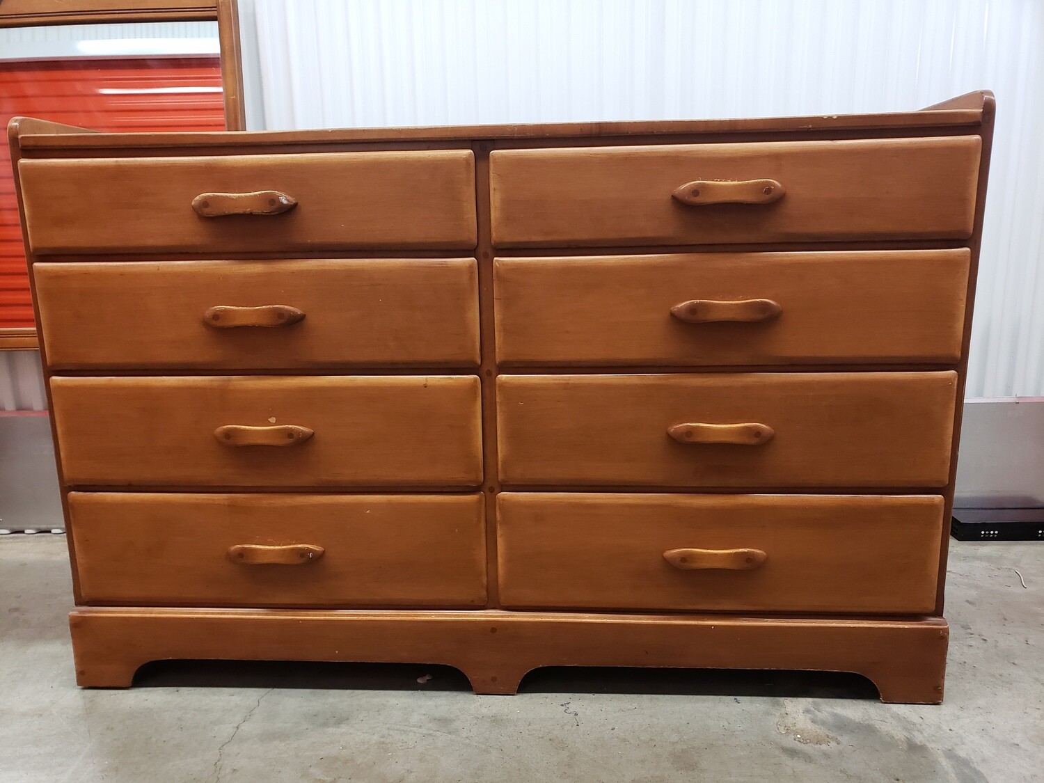 Vintage Maple Dresser w/Mirror, Beals 2322
