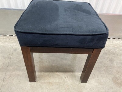Footstool with attached black cushion #2322