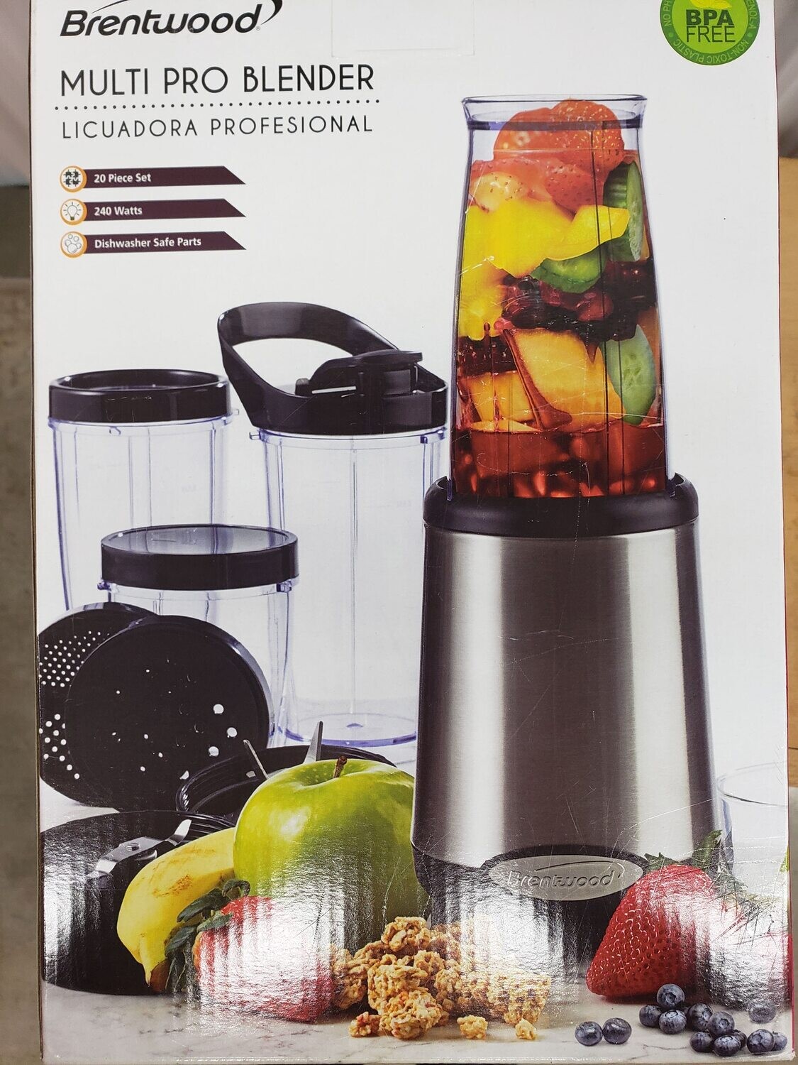 NEW Brentwood Multi Pro Personal Blender 20 Piece Set #2314