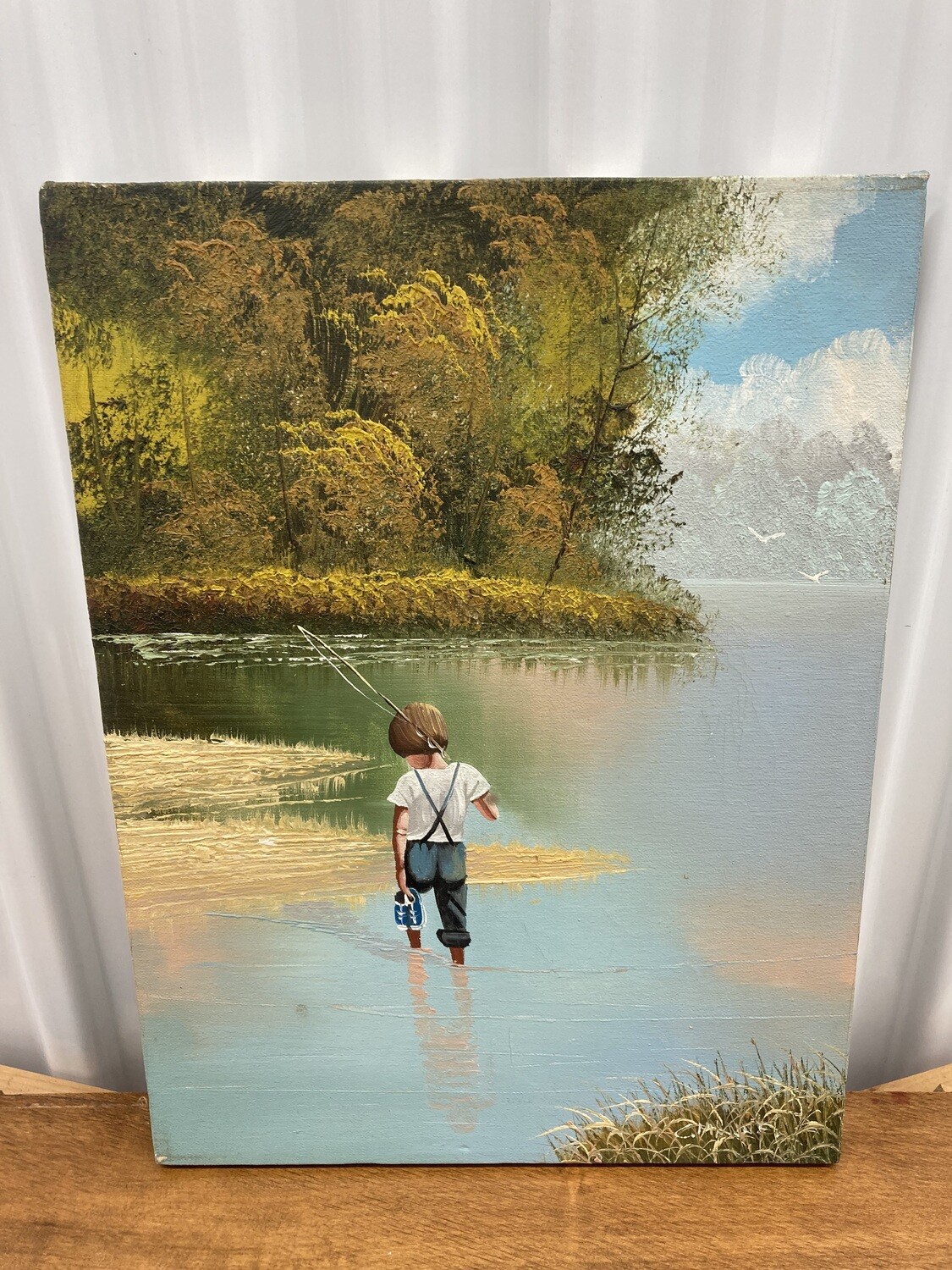 Canvas Print: Boy Fishing #2314