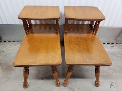 Maple Step End Tables, George Bent #2133