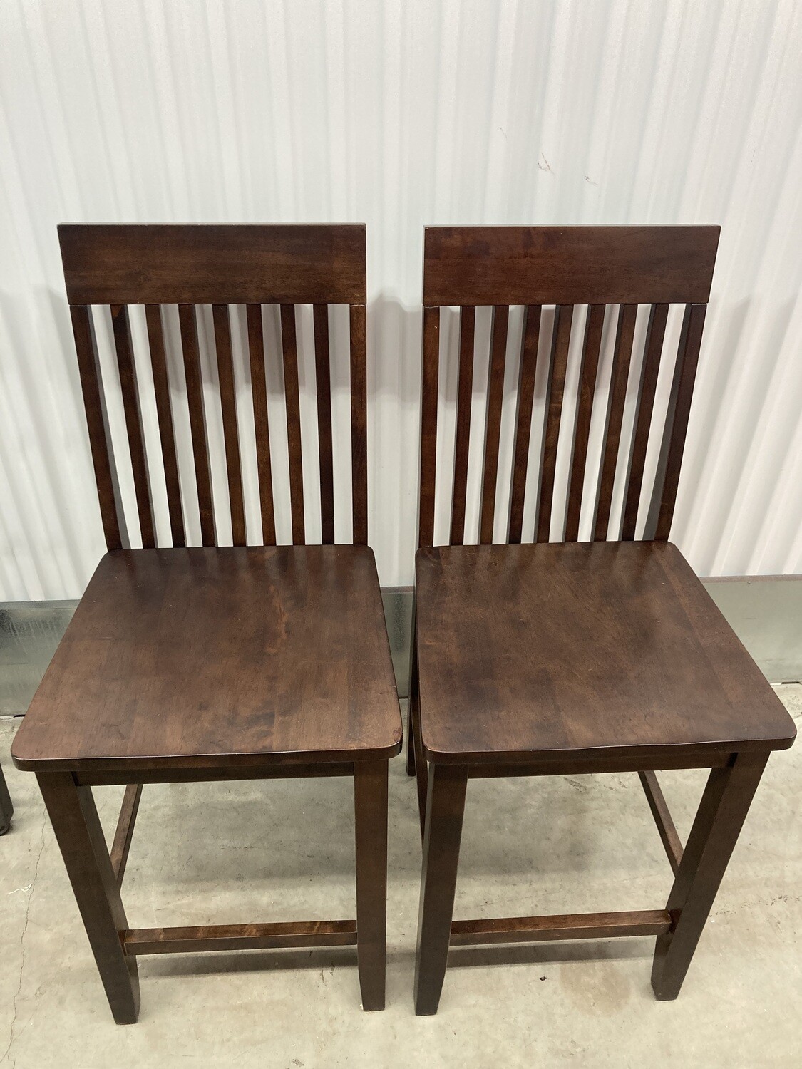 Pair of High Top Dining Chairs #2324