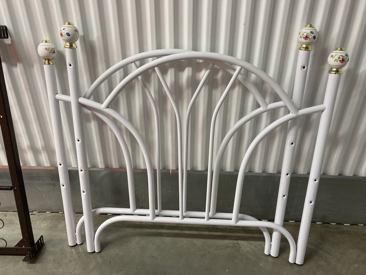 White  Metal Twin Day Bed with metal trundle #2114